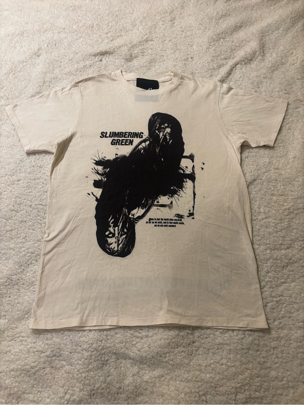 Graphic Short Sleeve Tee - Cream/Black1724